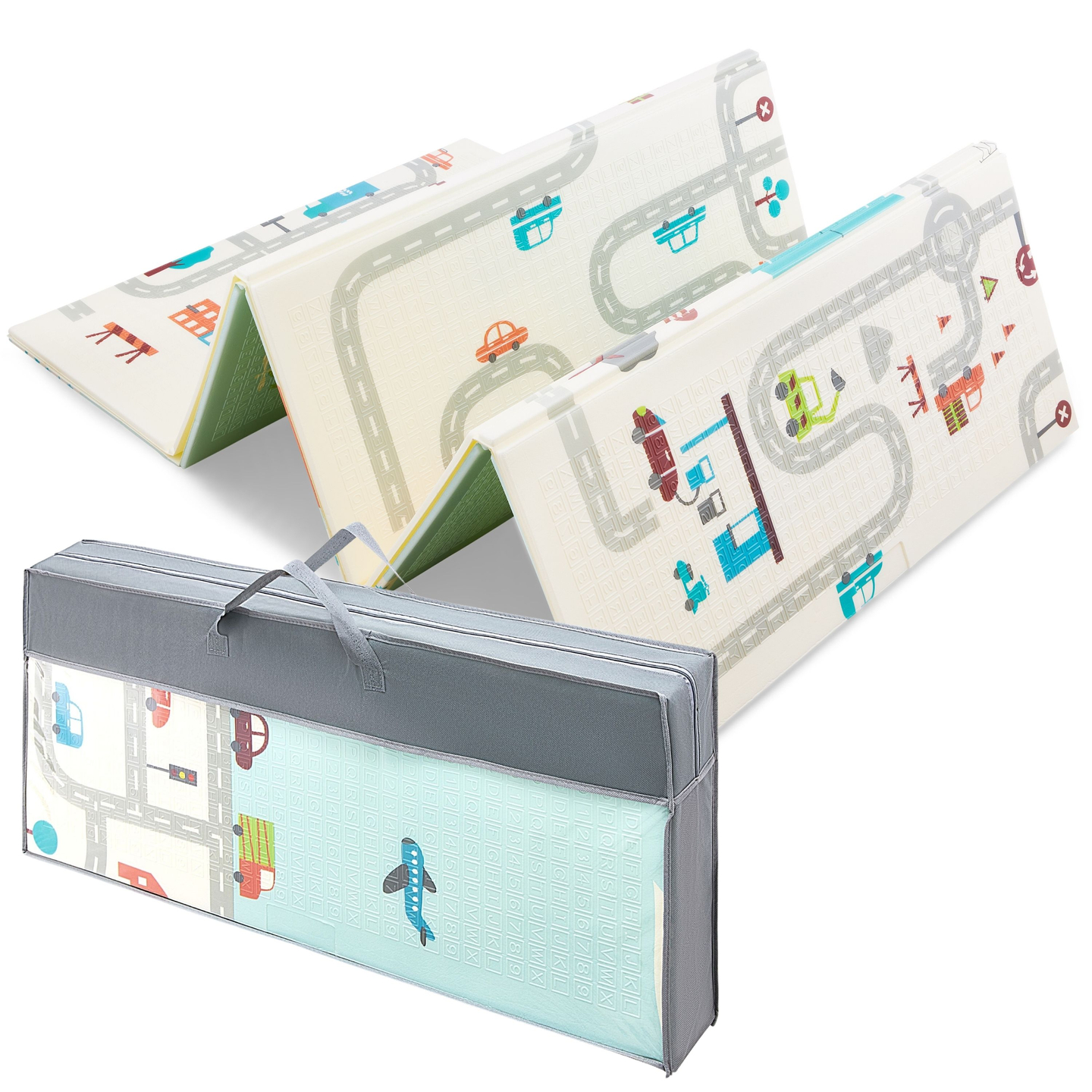 Kahepoolne vahtmatt XXL - kokkupandav 1 CM (mägede ja maantee)