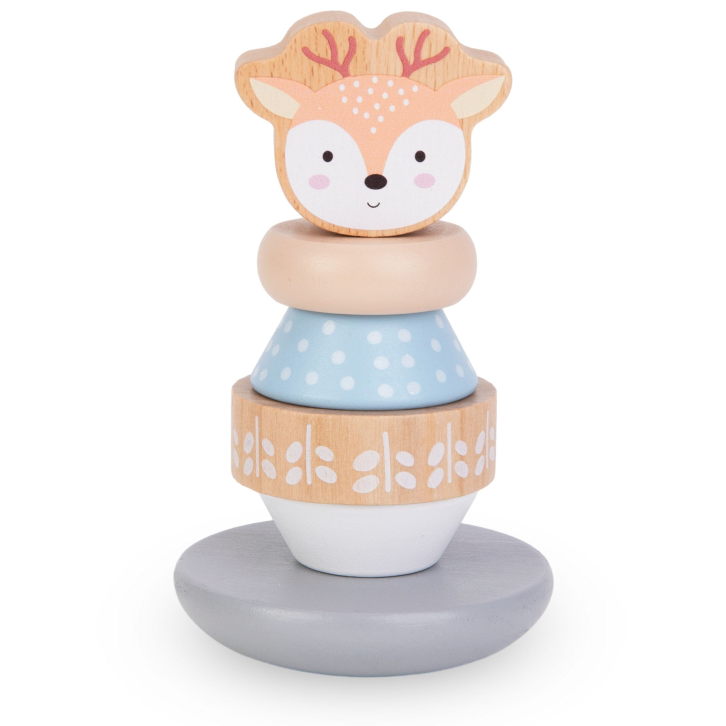 Puidust mänguasjade komplekt - värviline põiming, püramiid Deer, sorteerija Penguin