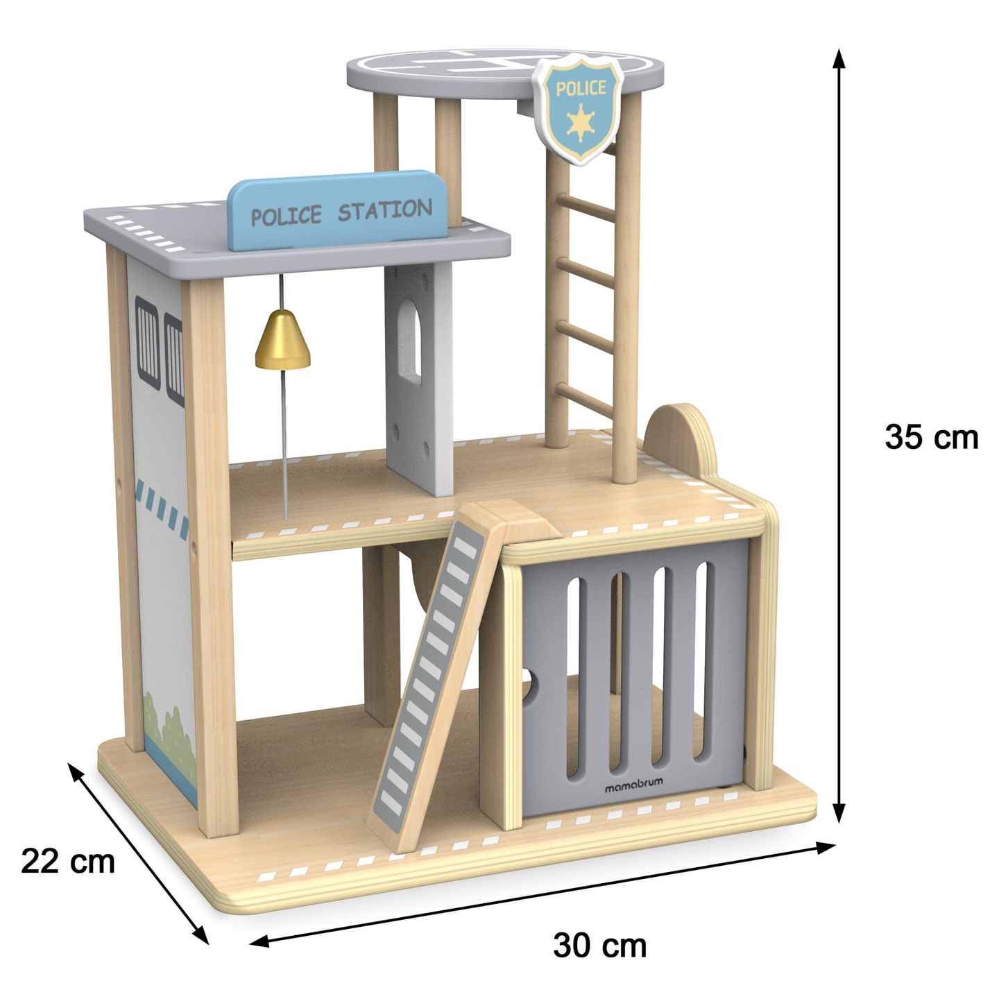 Puidust politseijaoskond koos tarvikutega