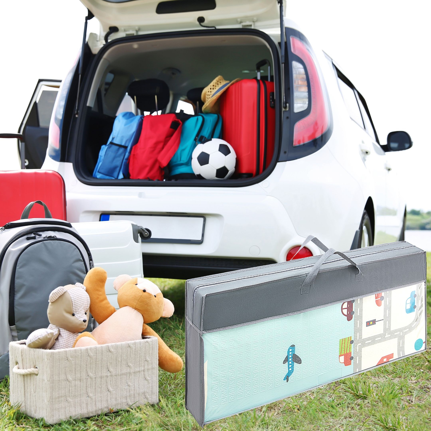 Kahepoolne vahtmatt XXL - kokkupandav 1 CM (mägede ja maantee)