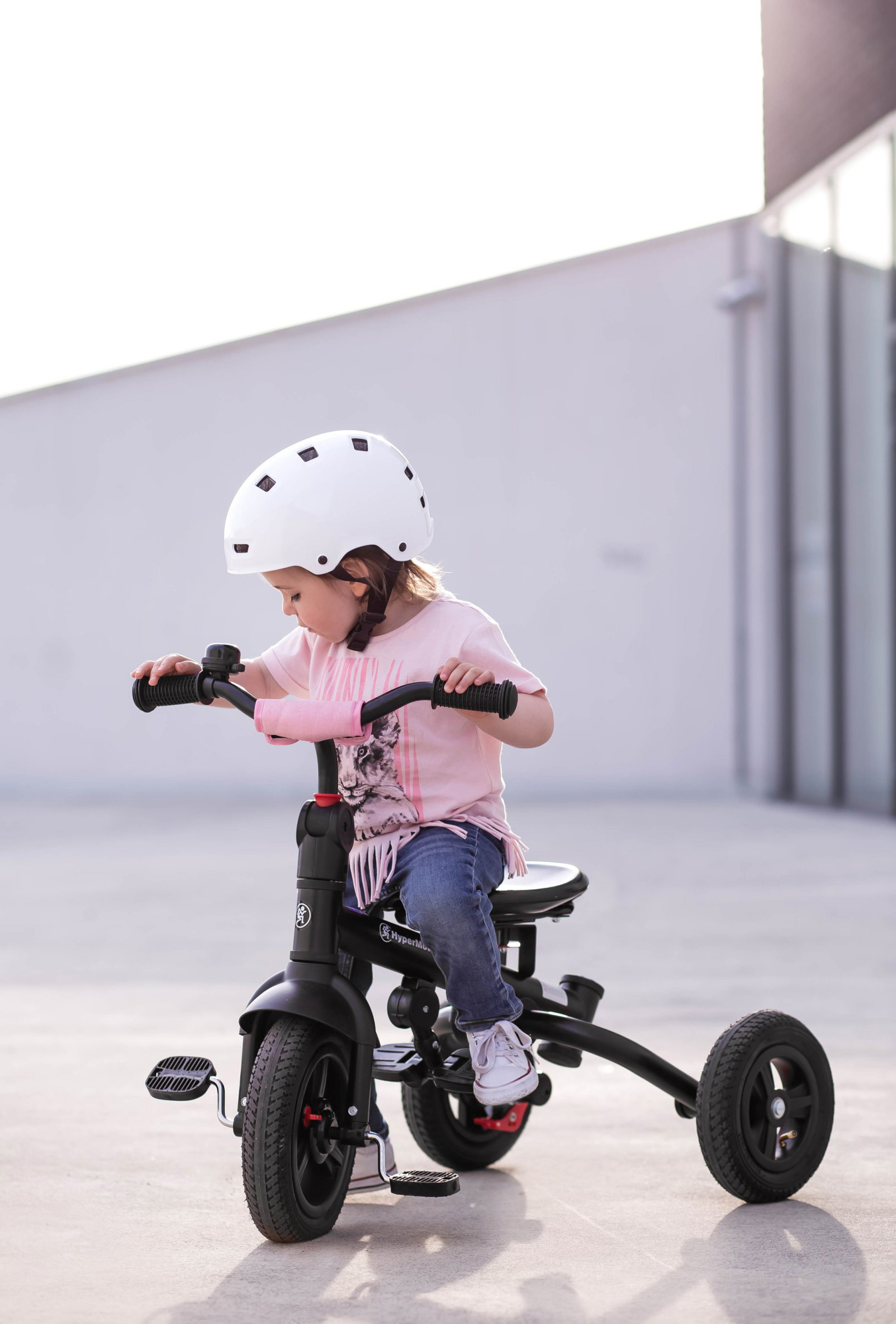 Tobi Velar kolmerattaline jalgratas + vihmafoolium - roosa