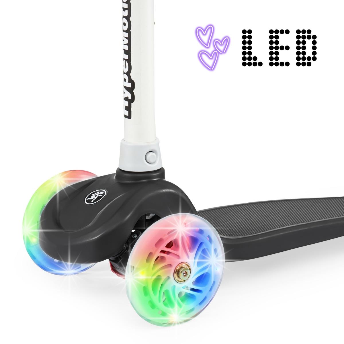 Tringo kolmerattaline tasakaaluliikur, 3-8 aastat vana - must + helendavad LED veljed