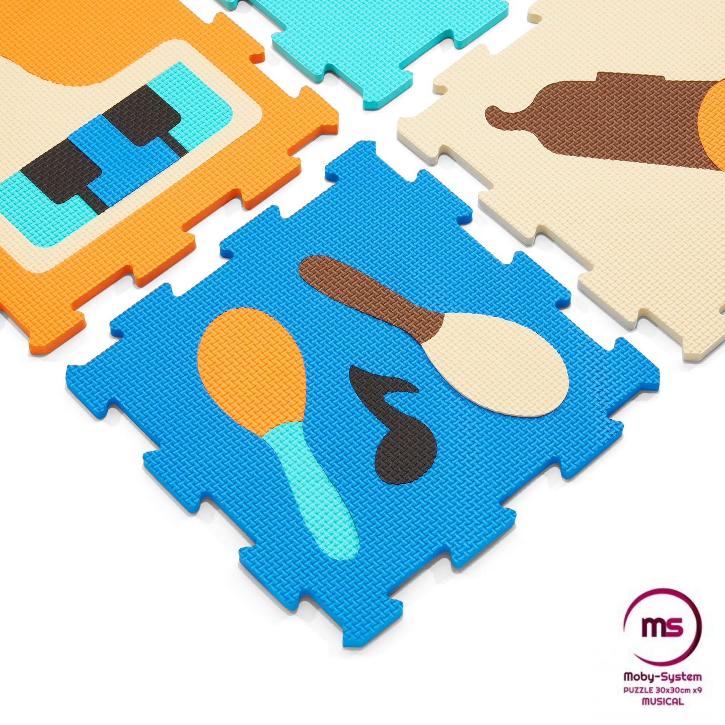 Haridusotstarbeline vahtplastimatt 90 x 90 x 1cm - EVA vahtpolüstri - kujundus: vahendid