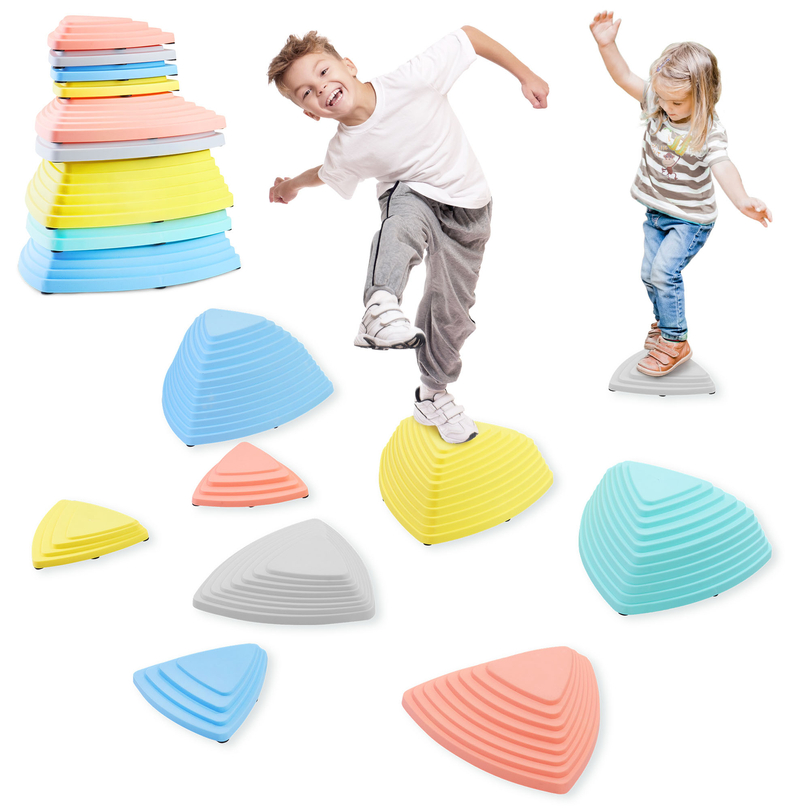 Värvilised tasakaalustuskivid - 9 tükki