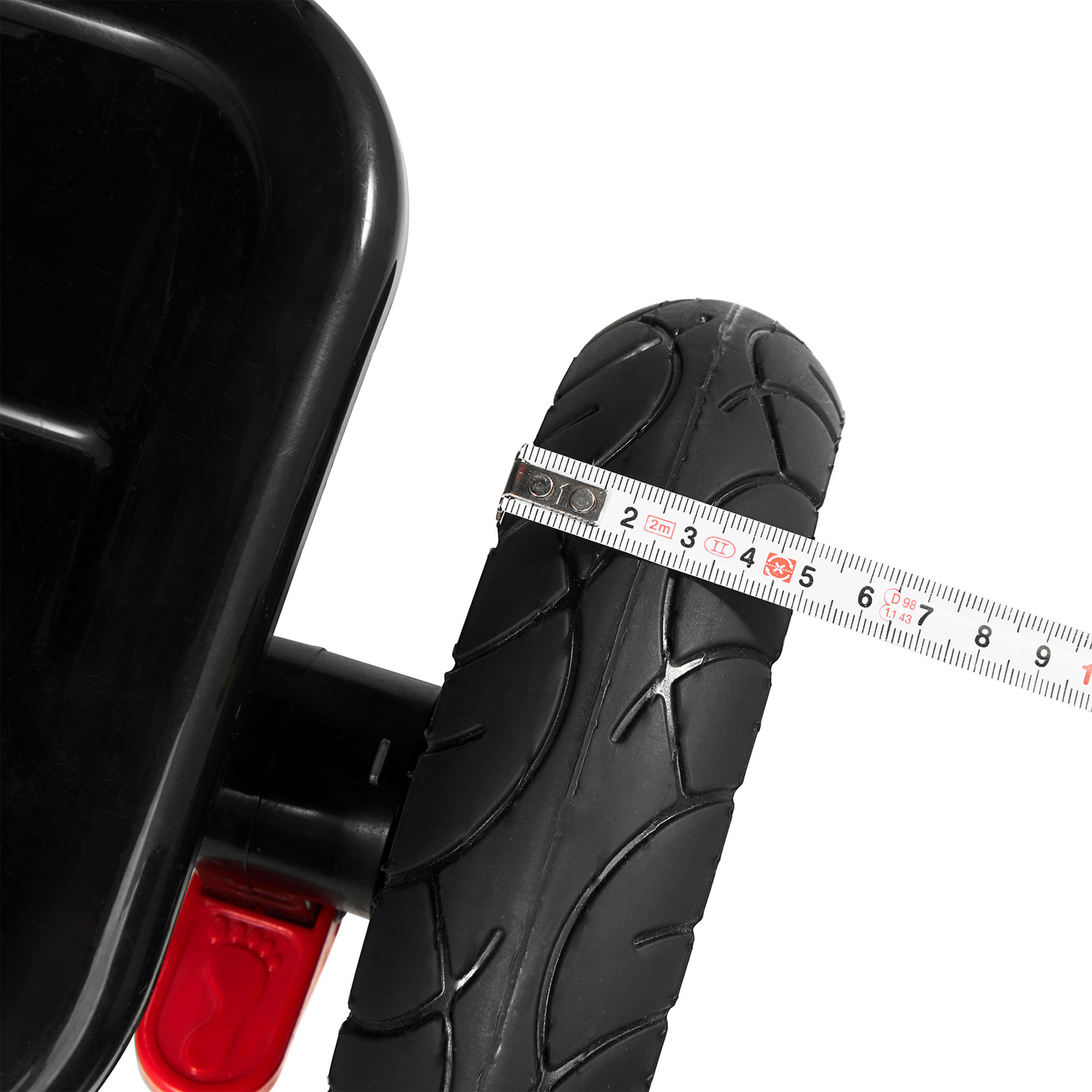 Kolmerattaline jalgratas lastele 1-4 aastat - TOBI FREY - hall värv - pöörlev - pumbatavad rattad + tõukeratas