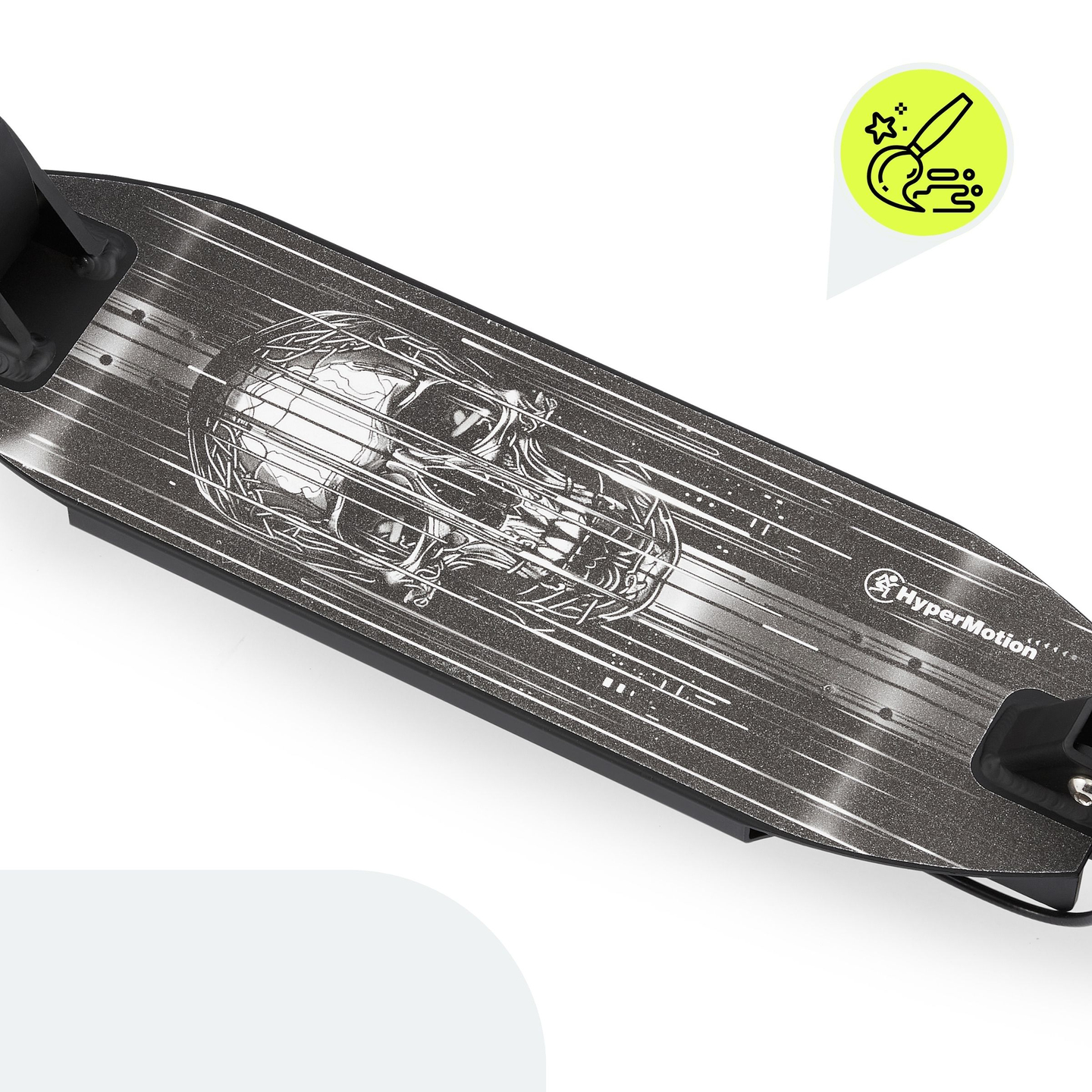 Kaherattaline roller noortele täiskasvanutele - löögisummutiga - HyperMotion Skyline - must, alumiinium - 100kg