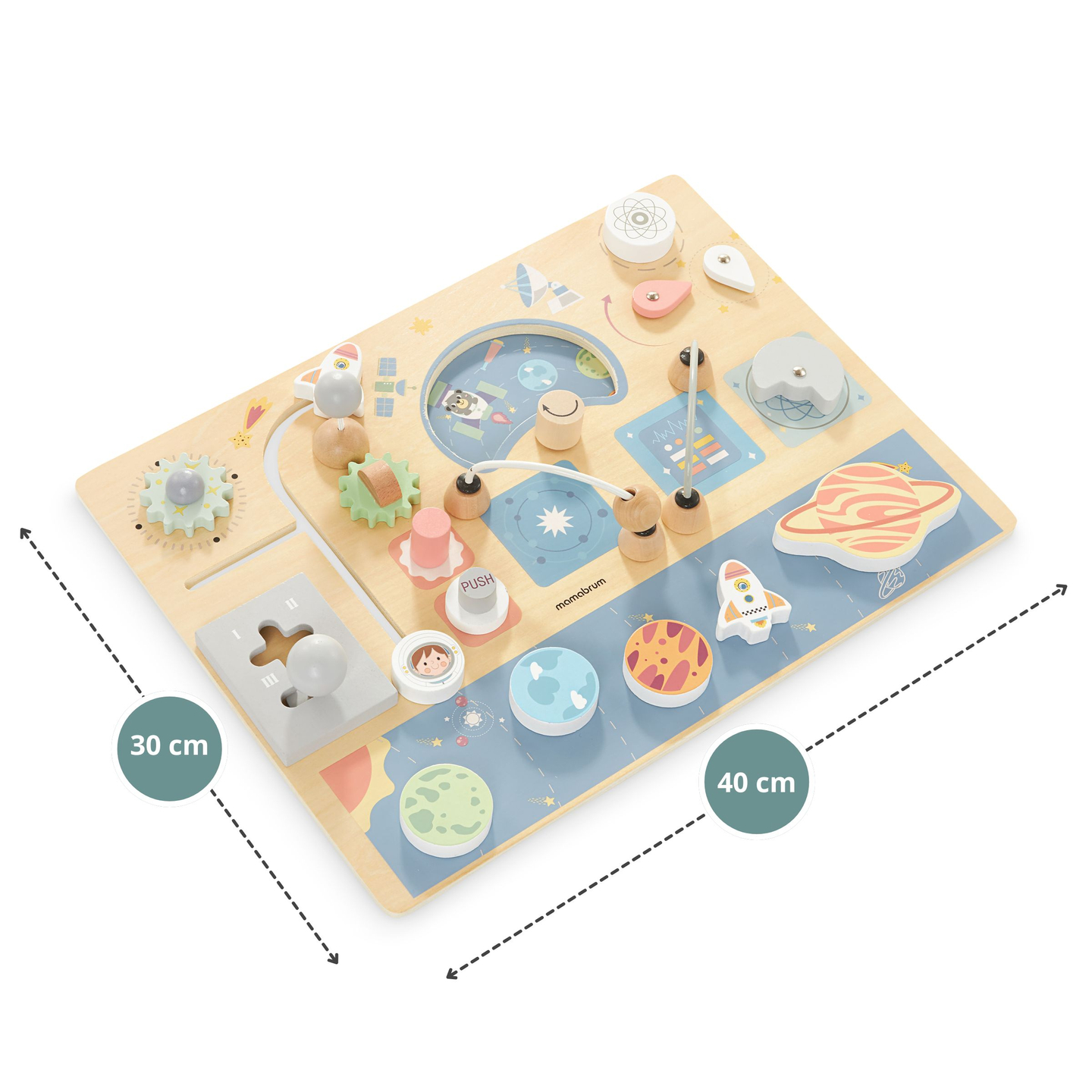Puidust manipulatiivne tahvel - Kosmos