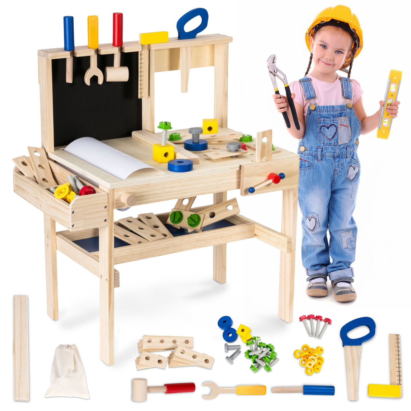 Puidust DIY komplekt XXL - 75 tükki