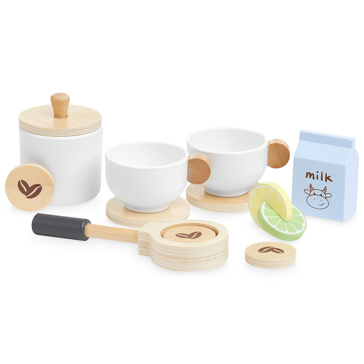 Puidust kohvi- ja teekeetja koos tarvikutega - kohvipood