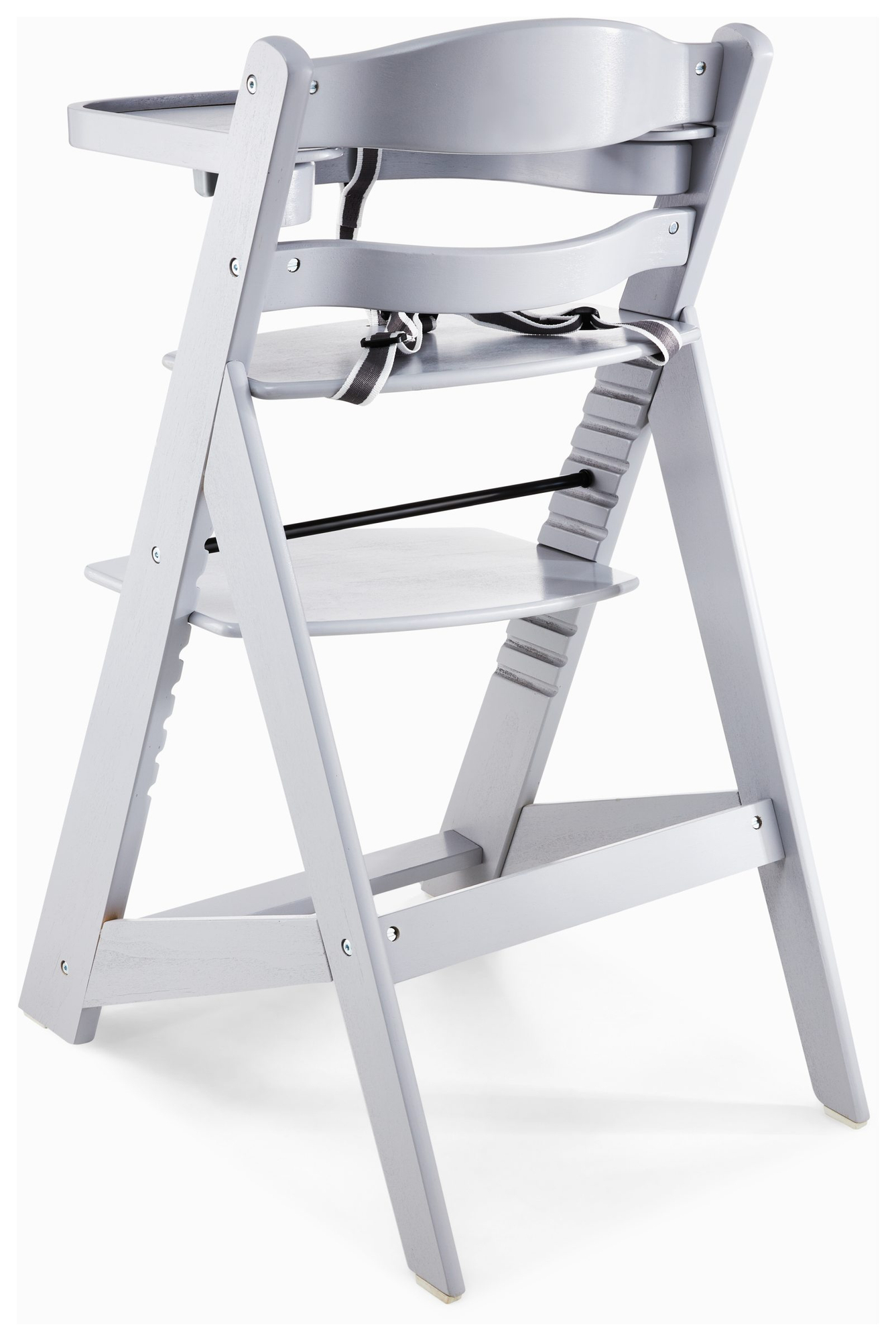 Puidust söötmistool Moby-System WOODY - halli värvi