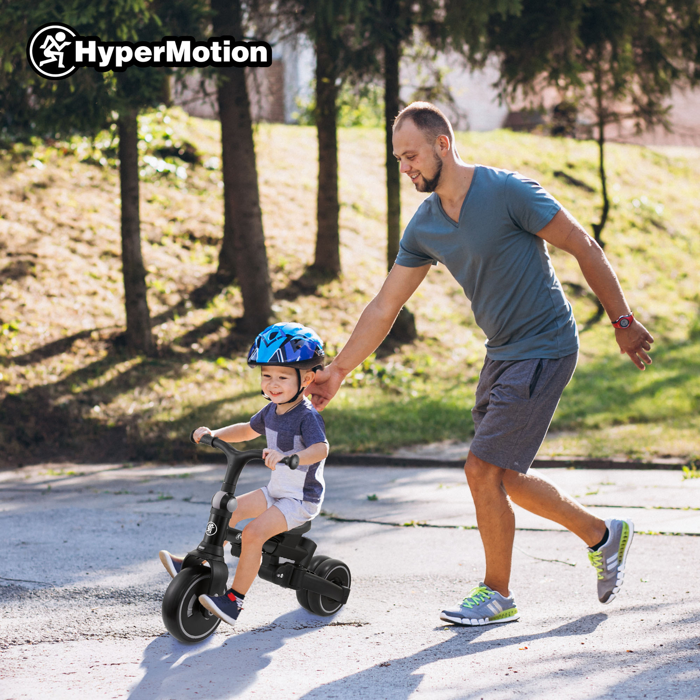 8in1 multifunktsionaalne kolmerattaline jalgratas TOBI FOREST - hall