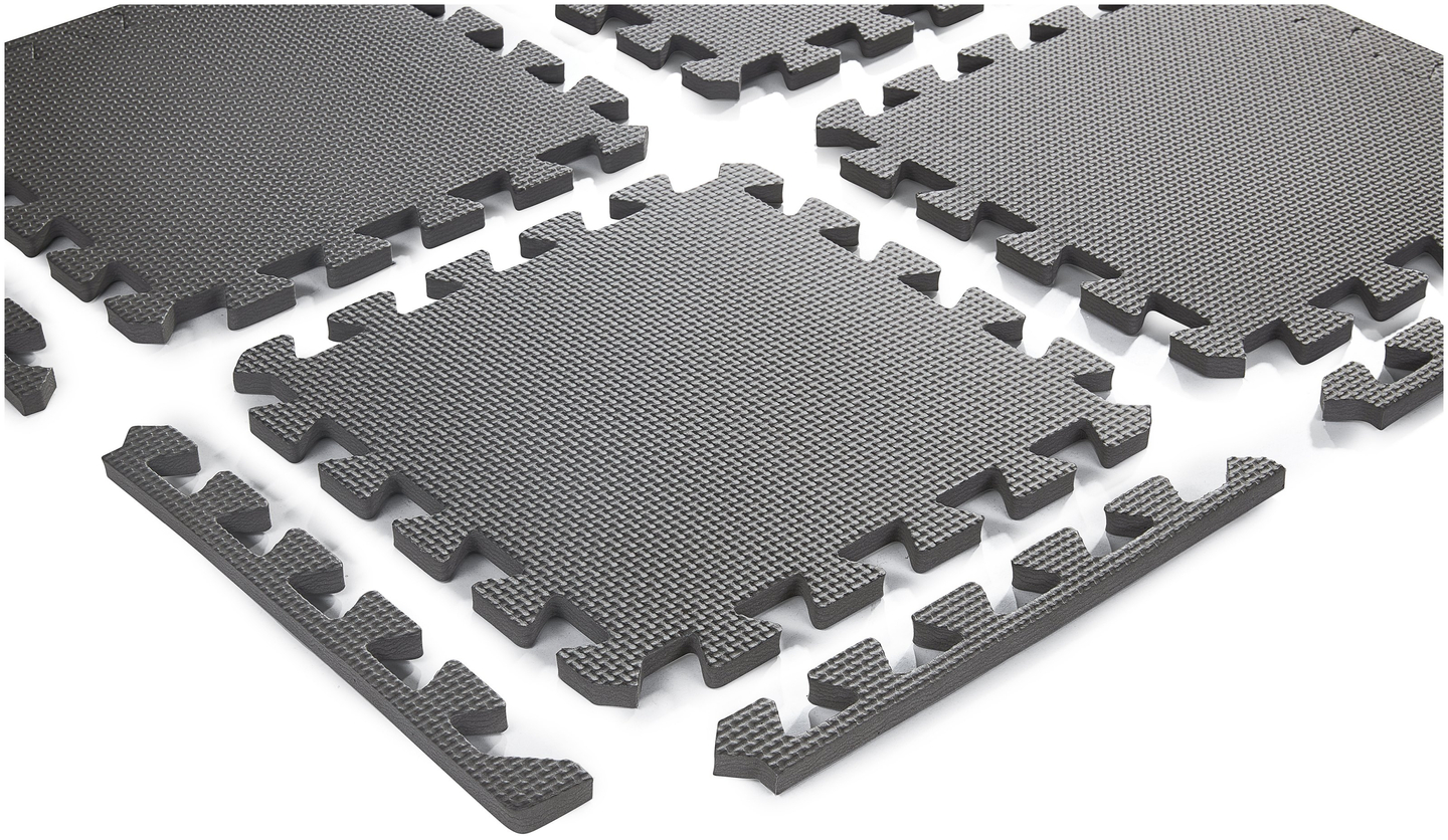 Vahtpuzzle 12tk. - õpivahtmatt 120 x 90 x 1.2cm koos servaga - roosa