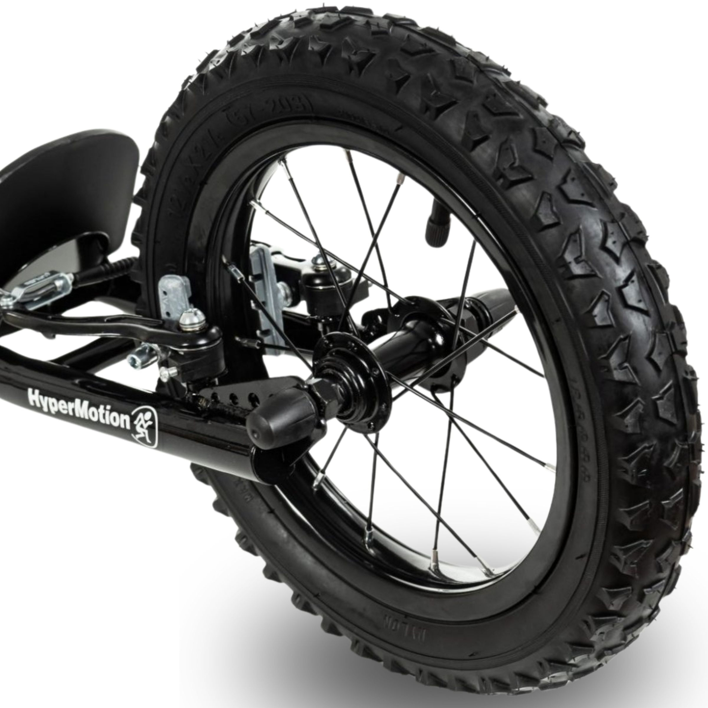 HyperMotion VIVA 12 roller (30cm pumbatavad rattad) - must