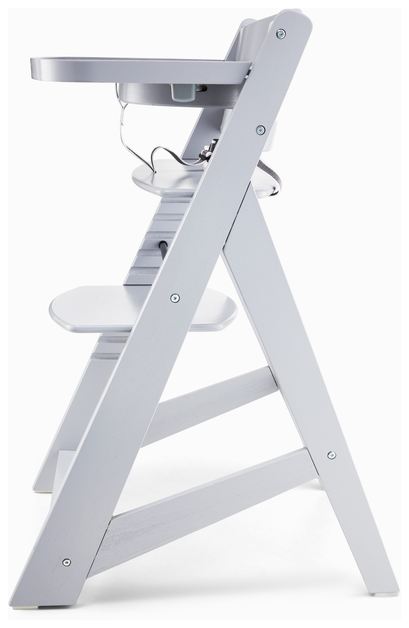 Puidust söötmistool Moby-System WOODY - halli värvi