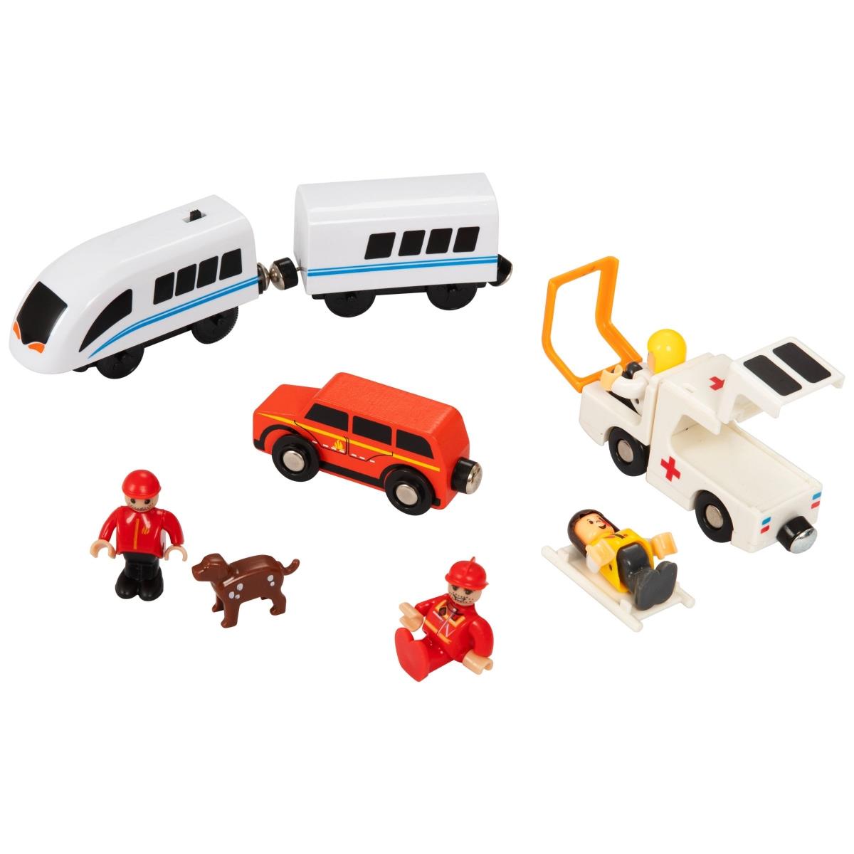 Puidust rong, akuga rong - Tuletõrje, rööpad, autod, sillad, tõkkepuu