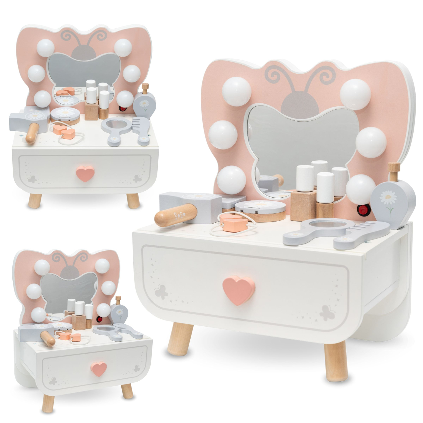 Puidust minikabiin LED-valgustusega - Butterfly