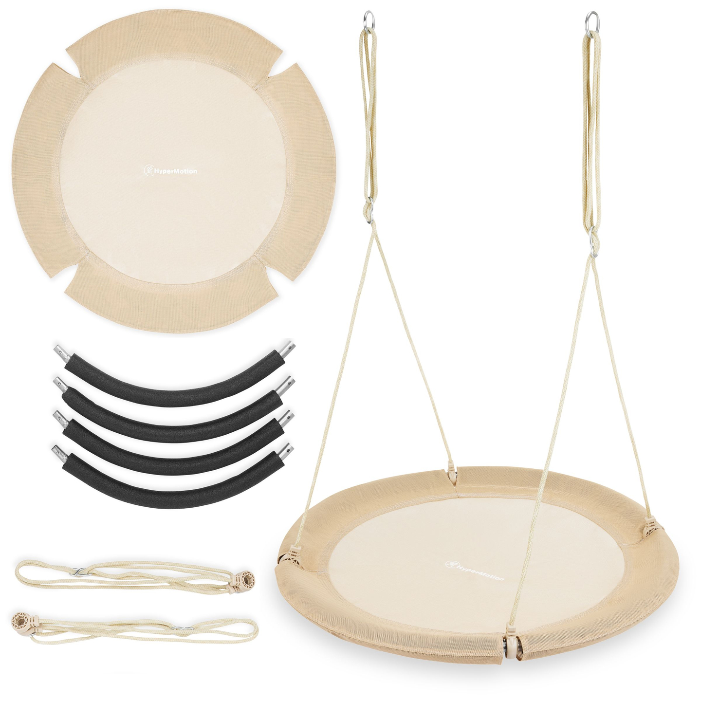 HyperMotion haigepesa kiik - 100 cm läbimõõduga, boho beeži värvi