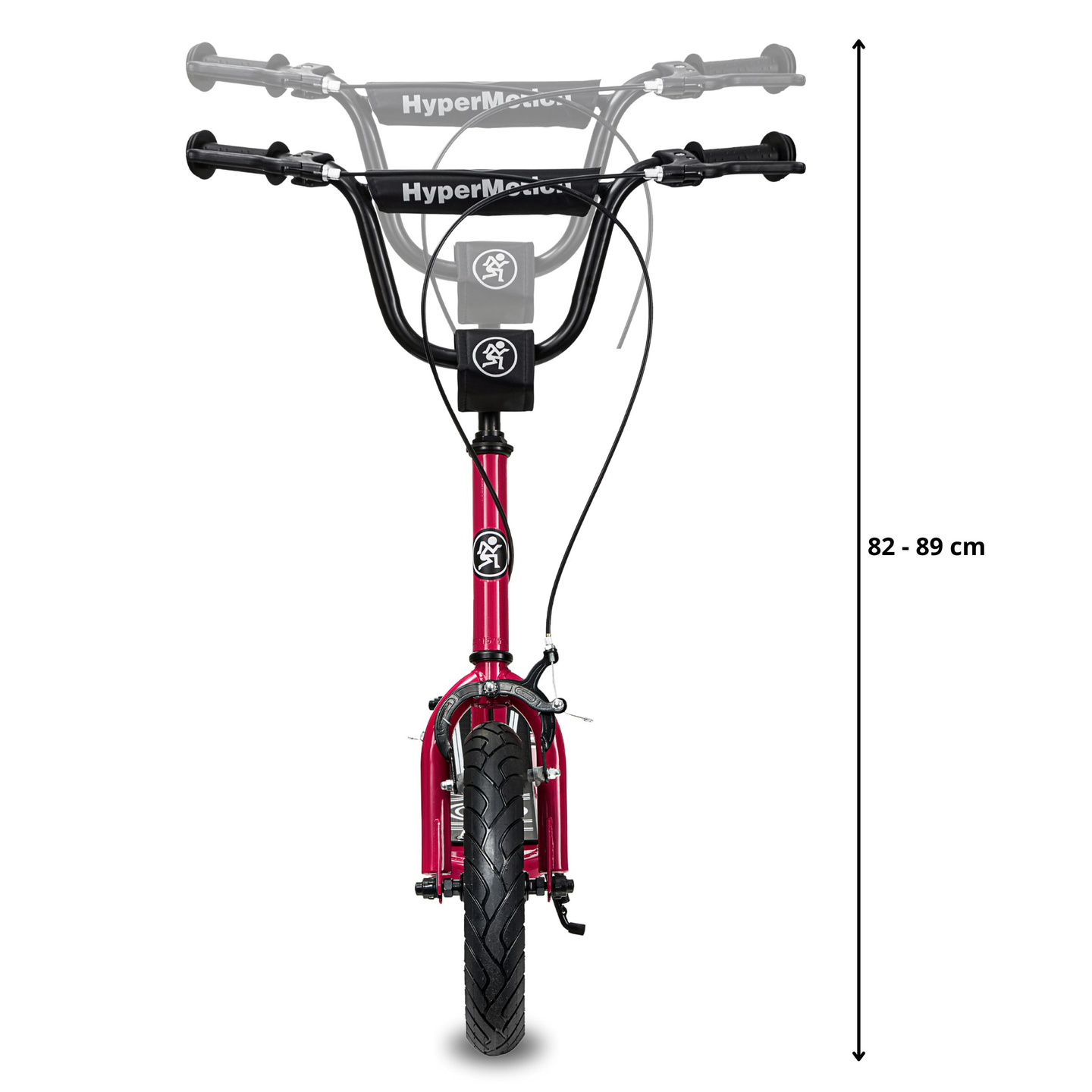 HyperMotion RUBY 12 roller (30 cm täispuhutavad rattad) - fuksiat/magenta