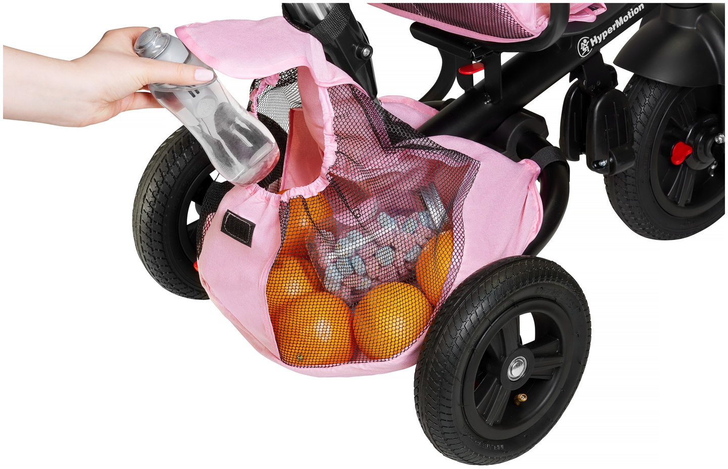 Tobi Velar kolmerattaline jalgratas + vihmafoolium - roosa