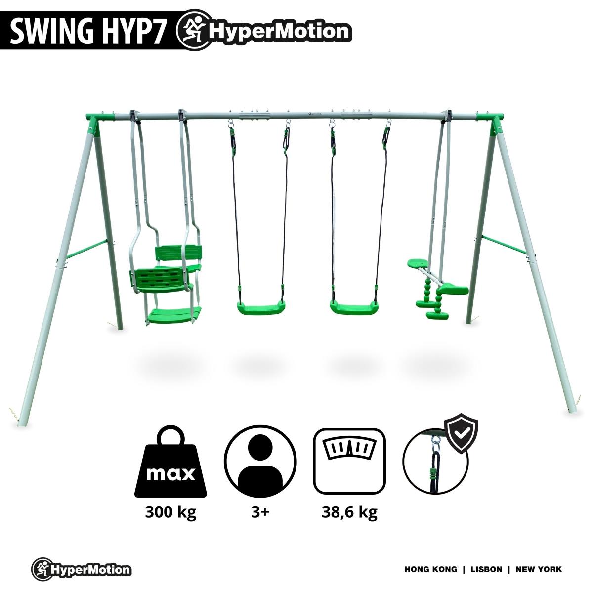 6 inimese kiigekomplekt lastele - aia mänguväljak