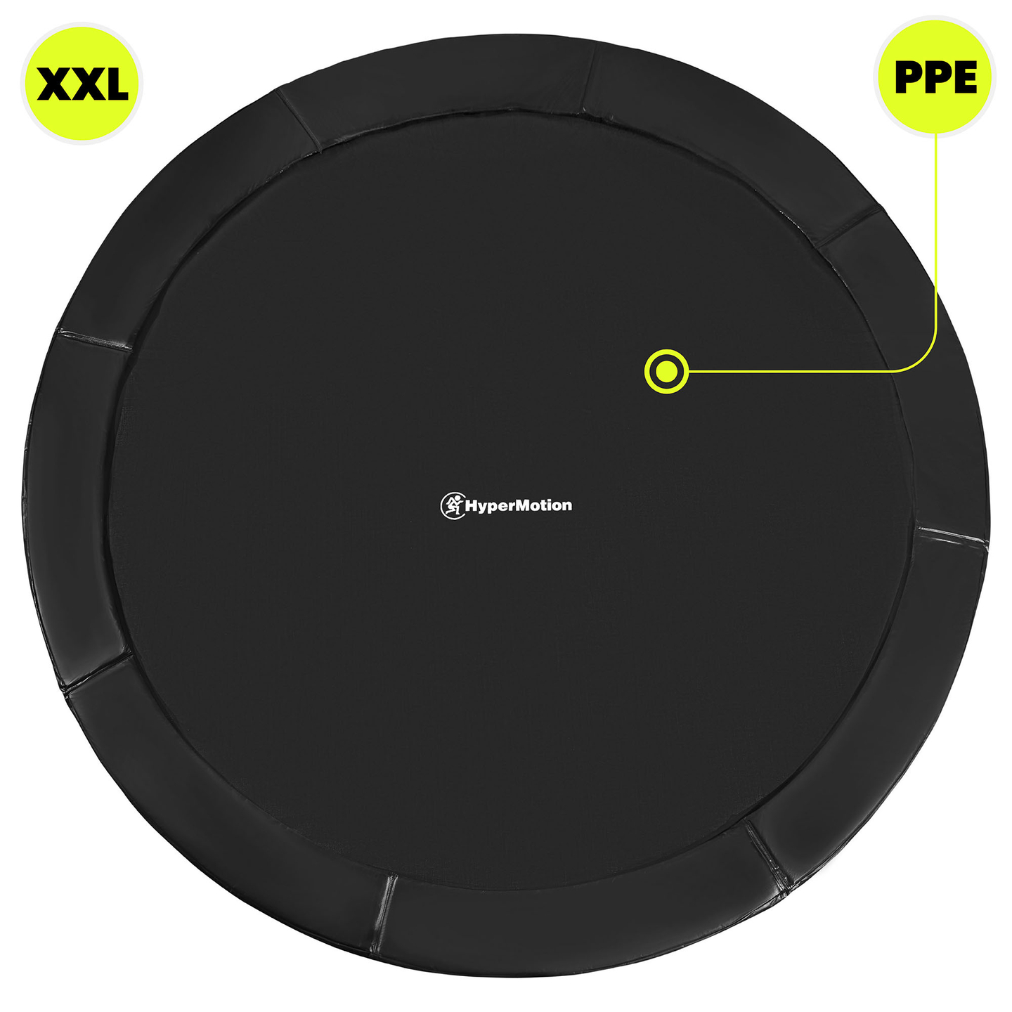 XXL aiabatuut lastele HyperMotion - 366 cm 12FT - redeli ja sisevõrguga - koju ja aeda - max 150 kg