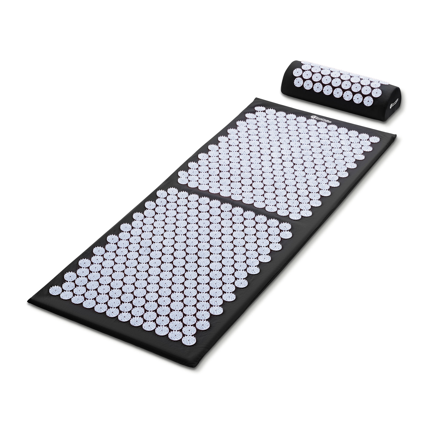 Suur nõelravimatt padja ja kattega - 130 cm HyperMotion mustvalge