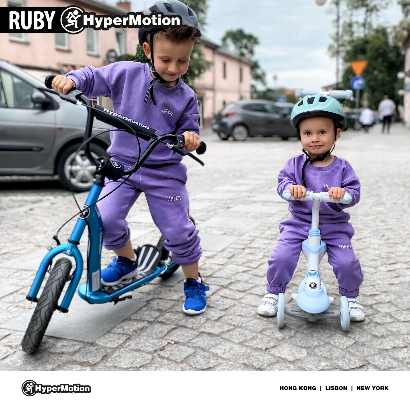 HyperMotion RUBY 12 roller (30 cm täispuhutavad rattad) - Sinine