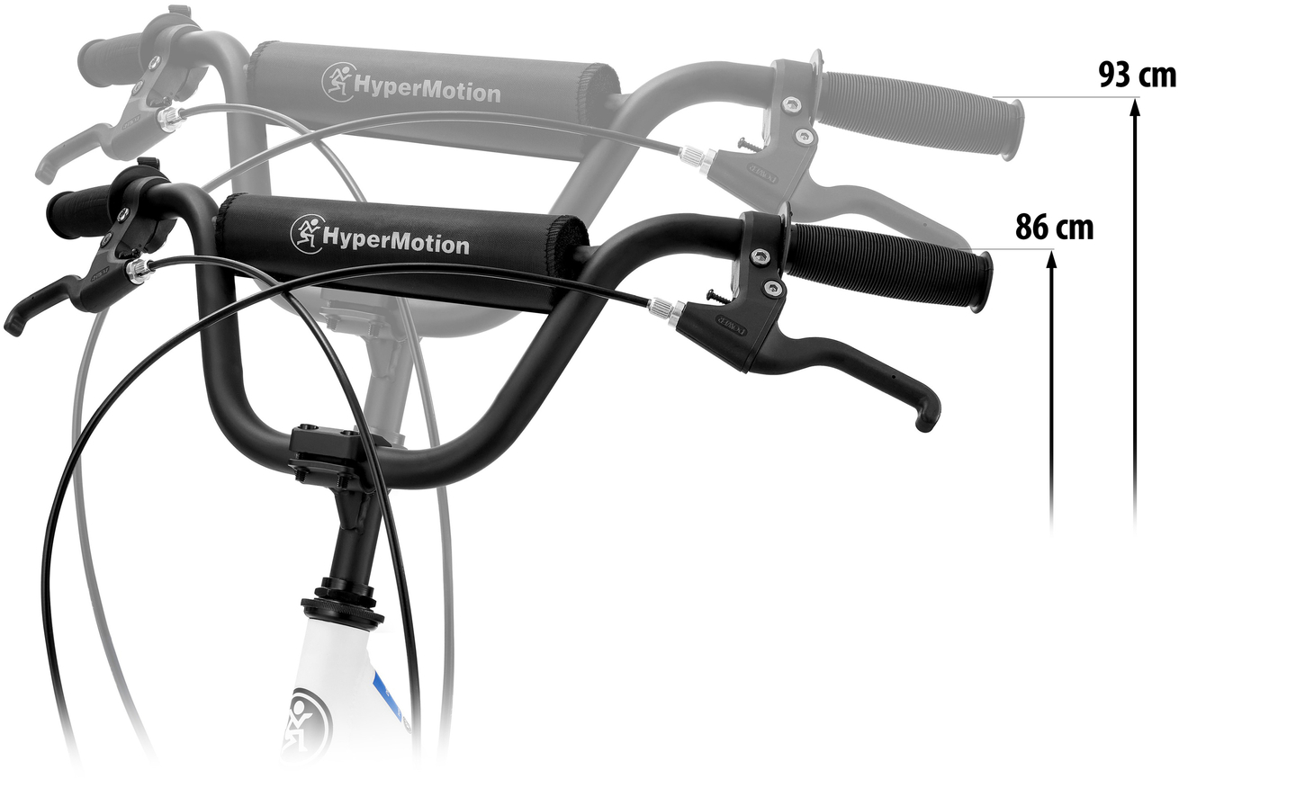 HyperMotion RIVA linnaroller 50 cm ja 40 cm täispuhutavate ratastega