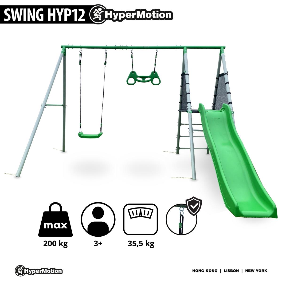 XXL aiamänguväljak lastele kiige, võimlemistrapetsi ja liumäega