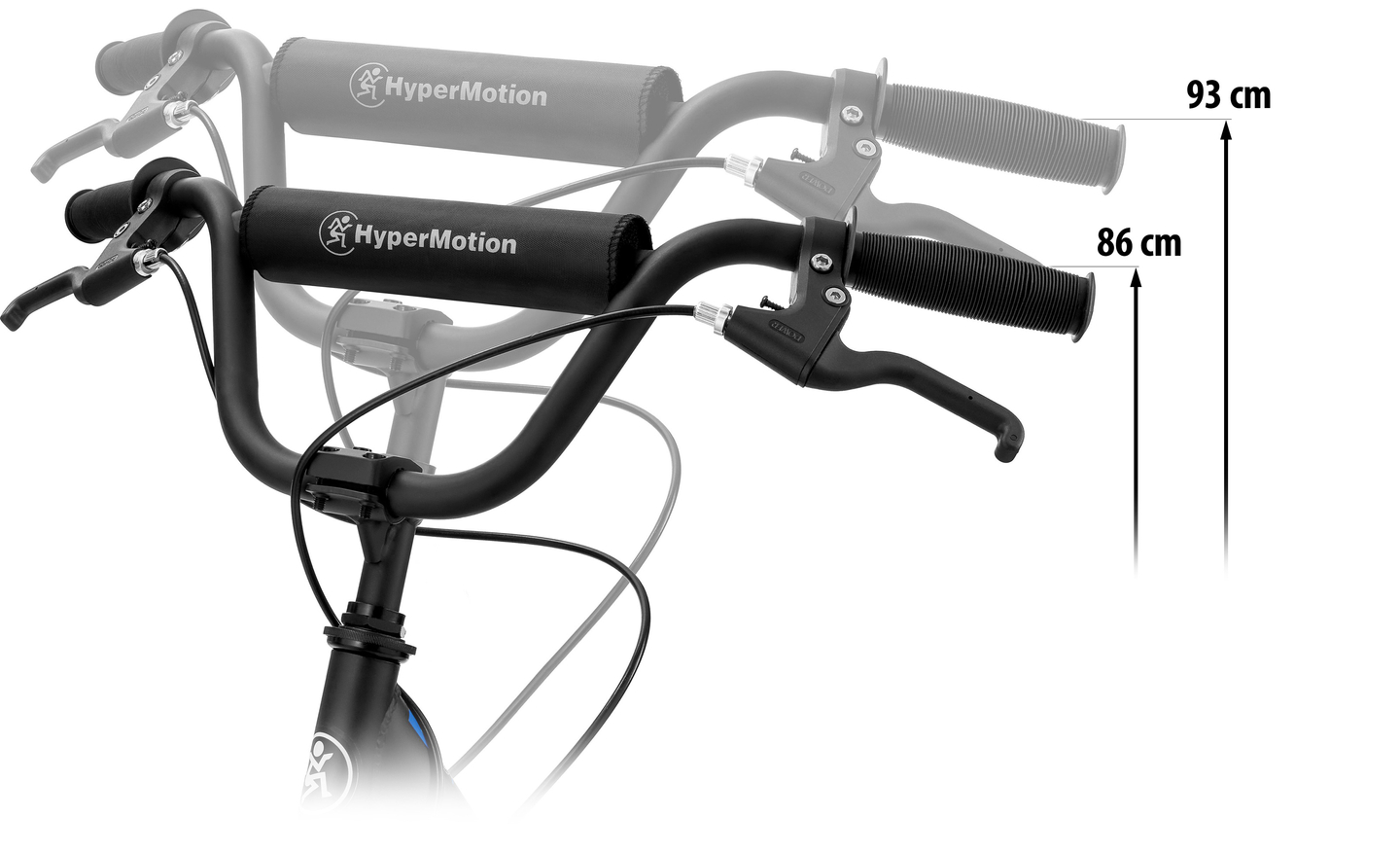 HyperMotion RIVA linnaroller 50 cm ja 40 cm täispuhutavate ratastega