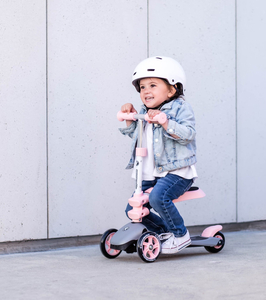 HyperMotion 3in1 tasakaalustatav kolmerattaline jalgratas - roosa