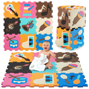 Haridusotstarbeline vahtplastimatt 90 x 90 x 1cm - EVA vahtpolüstri - kujundus: vahendid