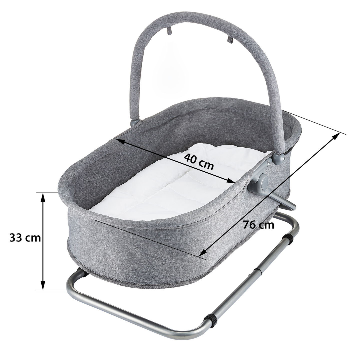Lamamistool + ujuvtool + võrevoodi 3 in 1 - Moby-System MILA
