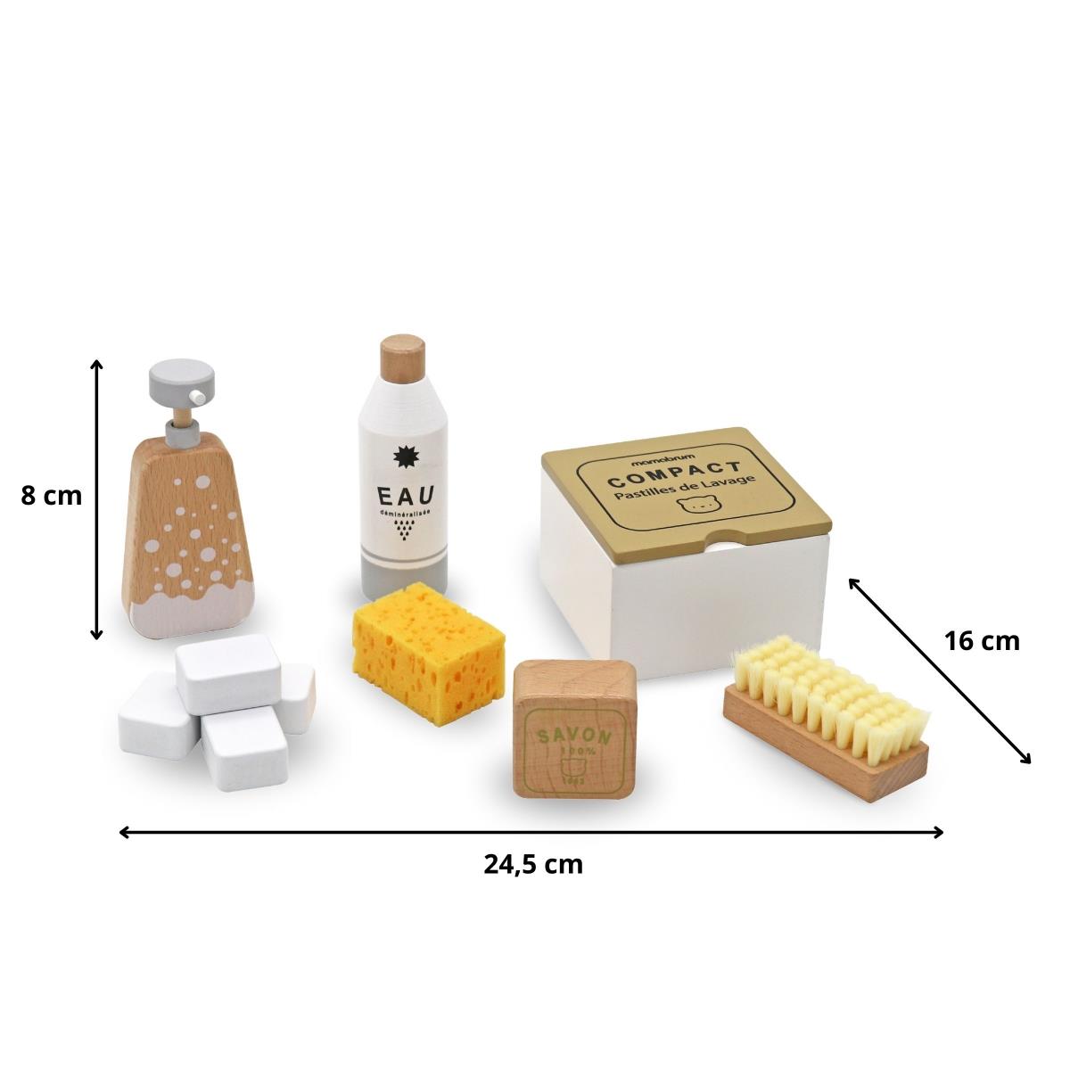 Puidust puhastuskomplekt lastele - 10 toodet