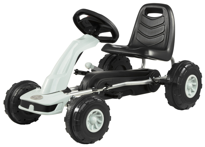 CHESTER pedaaliga gokart - sõiduvahend lastele 3-6 aastat - hall