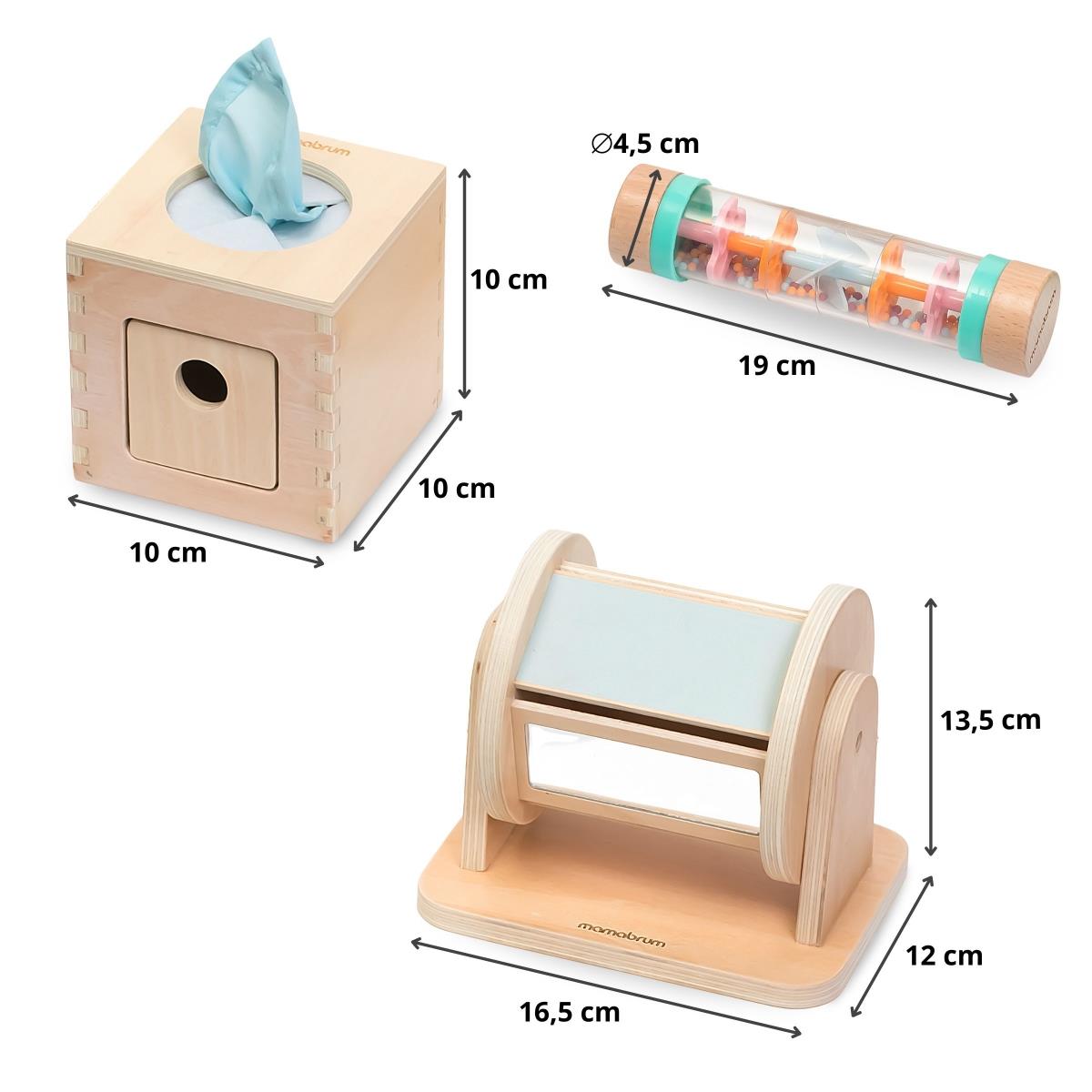 Montessori mänguasjakomplekt väikelapsele 0-6 kuud