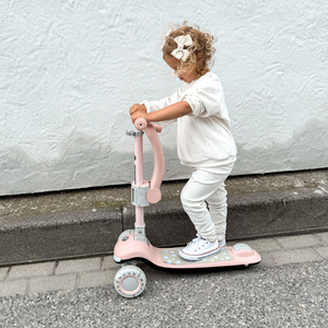 HyperMotion LUMI 3-in-1 tasakaaluroller - valgustatud platvorm ja LED-rattad, värv roosa