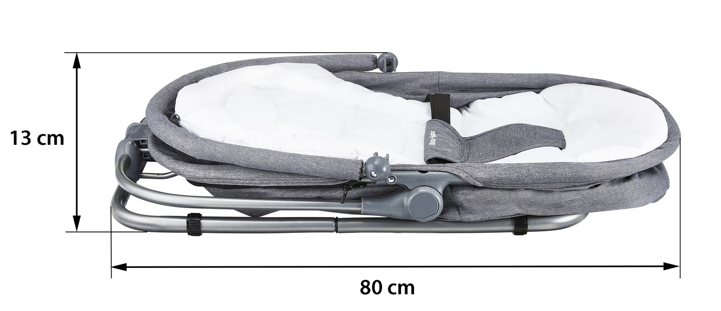 Lamamistool + ujuvtool + võrevoodi 3 in 1 - Moby-System MILA