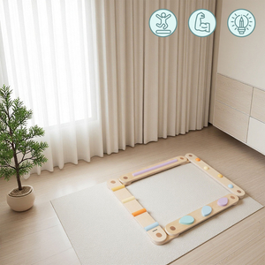 Suur puidust sensoorne rada - tasakaalurada - 9 elementi