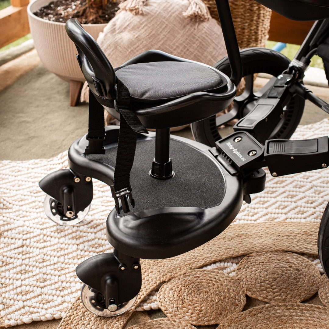 MR BUGGY ratastooli pikendus koos istmega - LED rattad