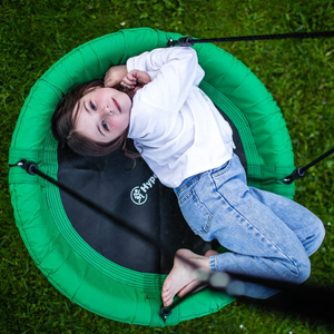 Kahekordne aiakiik raami ja trossidega - iste ja kurepesa