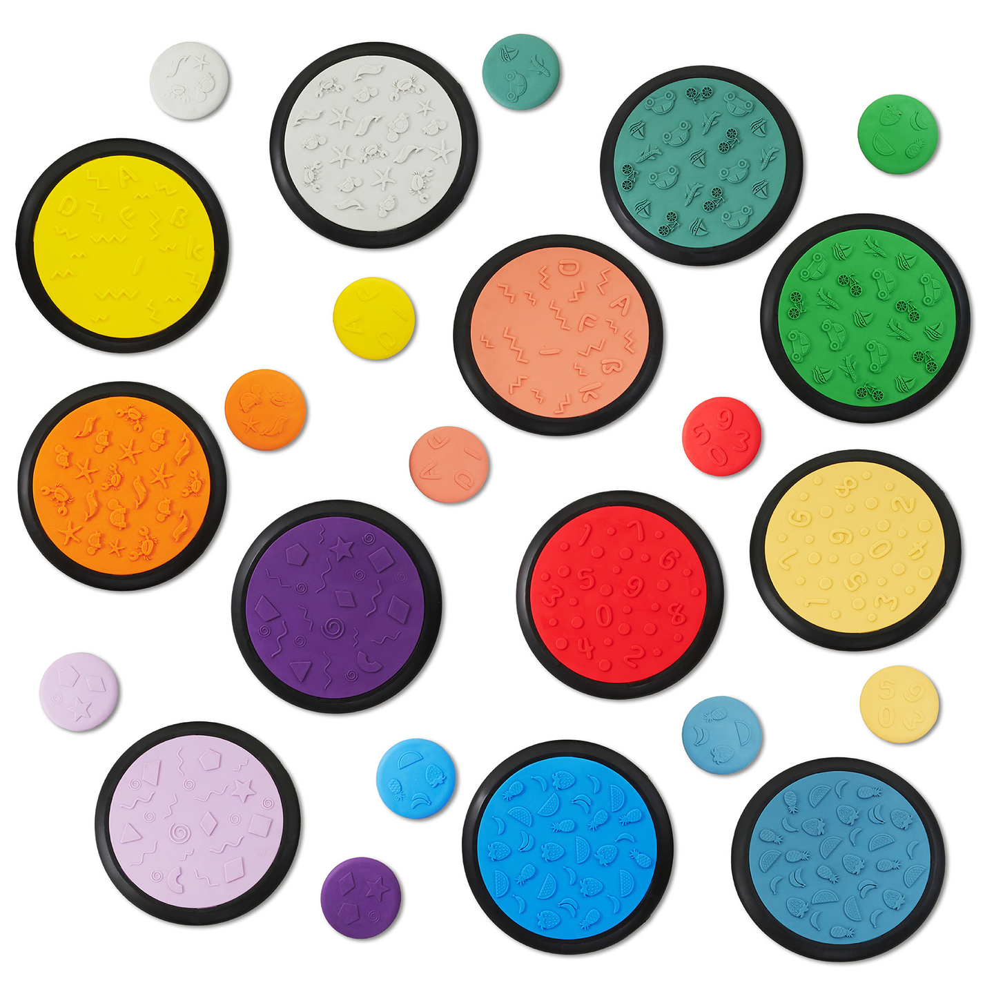 Värvilised sensoorsed kettad lastele - 24 tükki