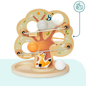 Puidust kuulidega liugrajad - roheline puu