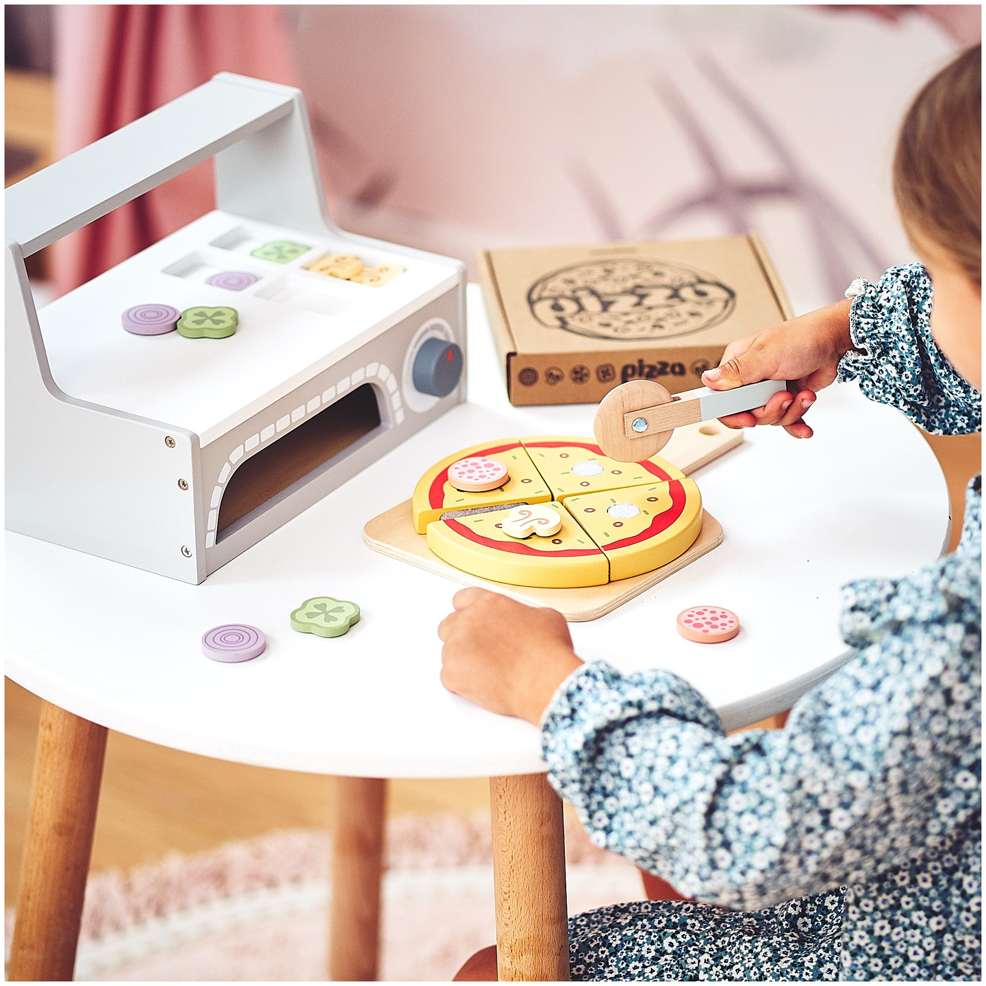 Puidust pitsa küpsetamise komplekt