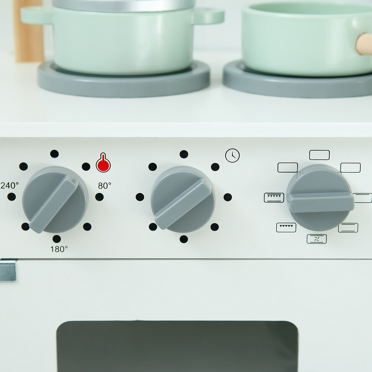 Puidust lasteköök koos mikrolaineahjuga