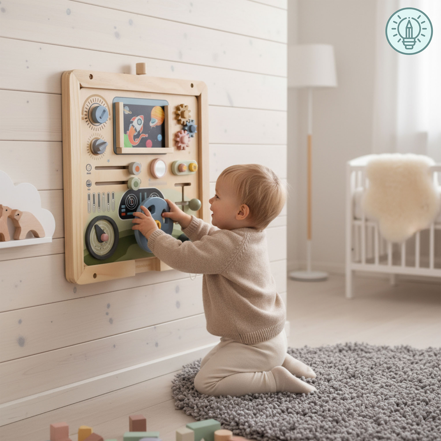 Puidust seinaraam - Mamabrum õppetahvlite kinnitamiseks