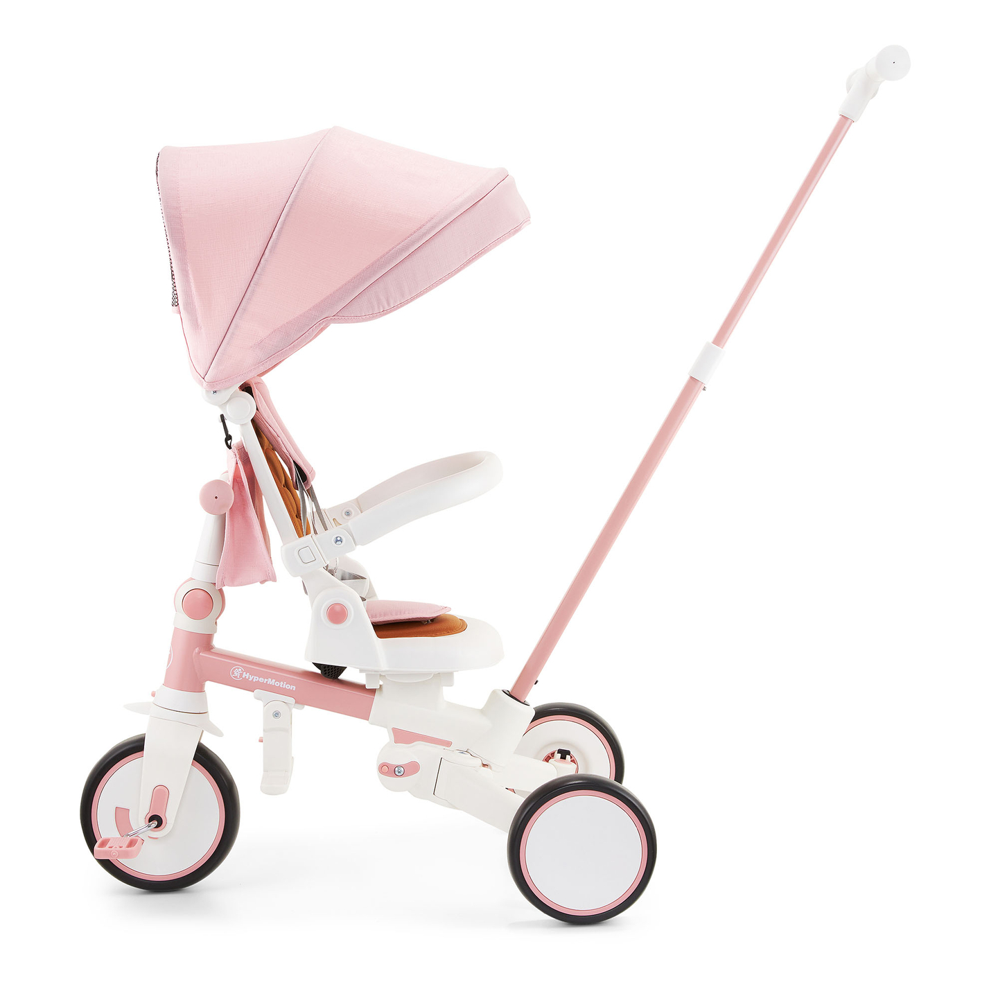 8in1 multifunktsionaalne kolmerattaline jalgratas TOBI FOREST - roosa