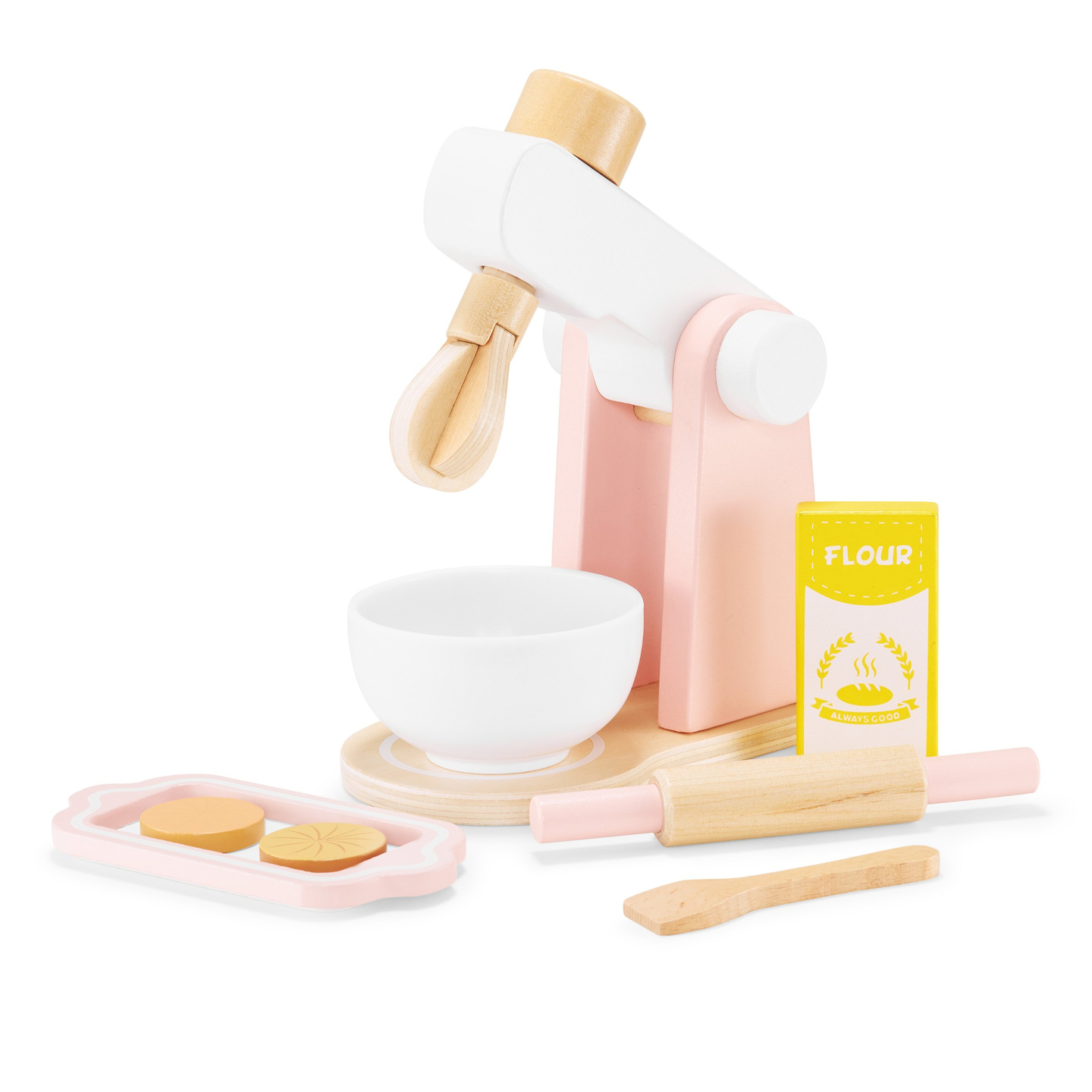 Puidust tainasegisti koos tarvikutega, lastele