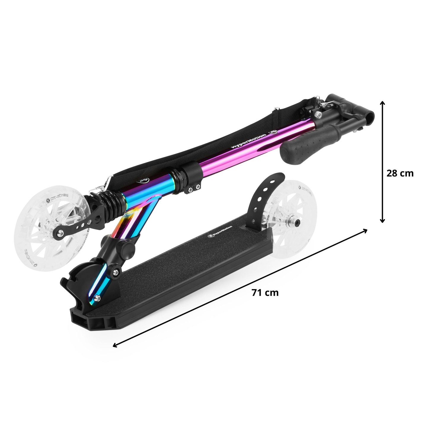 Kaherattaline roller HOLO MAJESTIC HyperMotion 100kg - täisalumiinium