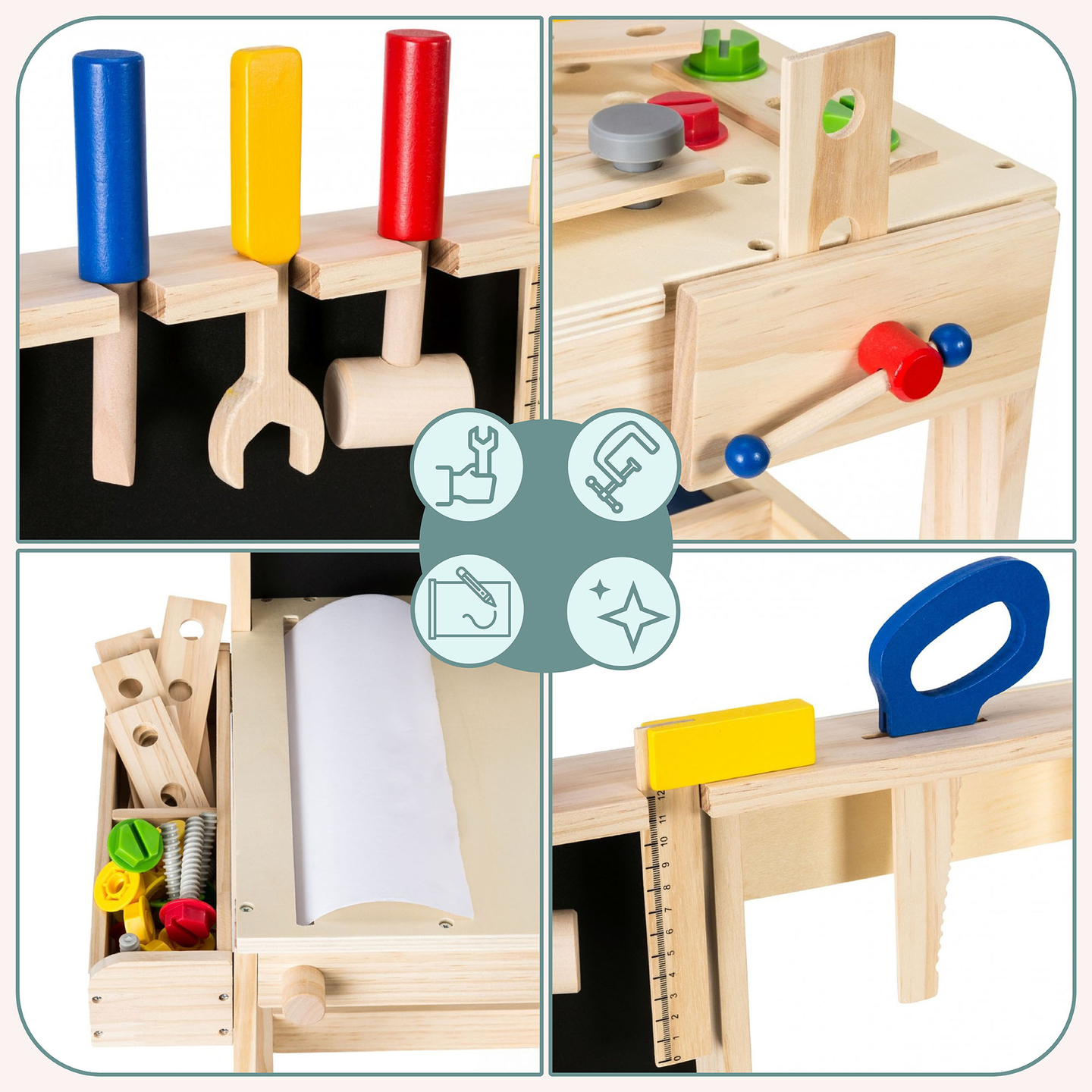 Puidust DIY komplekt XXL - 75 tükki